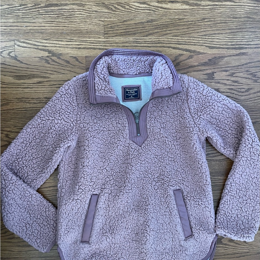 Abercrombie & Fitch Mauve Pink Sherpa Pullover Women’s XS